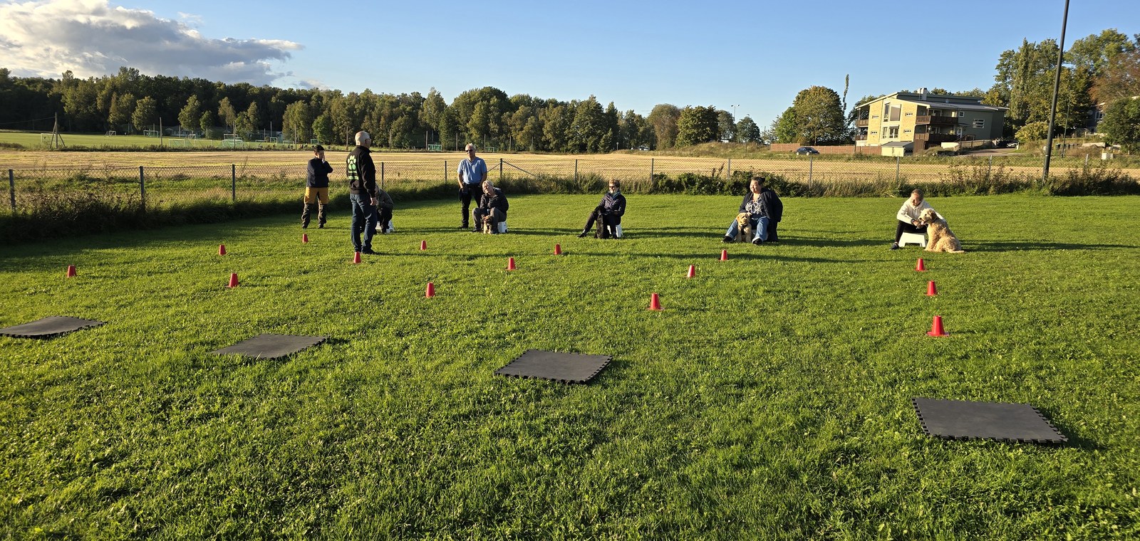 Treningsgruppe basisferdigheter på treningsfeltet i Ulvika